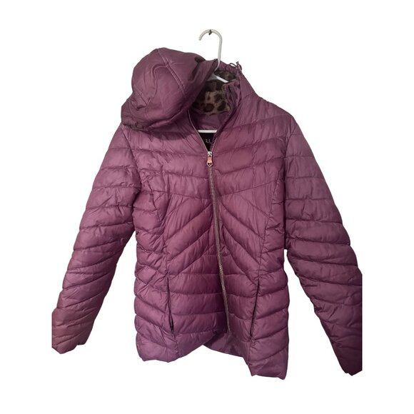 Big Chill purple quilted hooded jacket coat size M - Picture 1 of 6